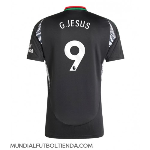 Camiseta Arsenal Gabriel Jesus #9 Segunda Equipación Replica 2024-25 mangas cortas